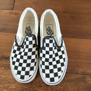 Vans kids checkerboard shoes
